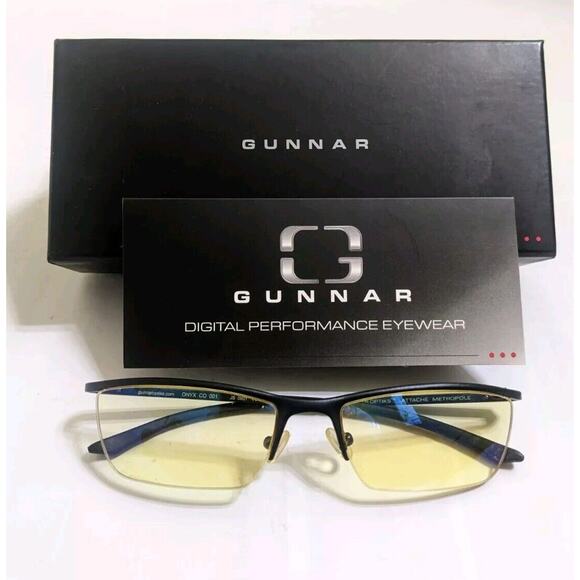 Gunnar Optiks Attache Metropole Computer Eyeware onyx co 001 js0901 - Picture 1 of 9
